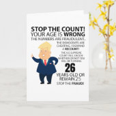 Carte Cadeau d'anniversaire drôle de 26 ans Joyeux anniv (Fleur jaune)