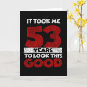 Carte Cadeau d'anniversaire drôle de 53 ans (Fleur jaune)