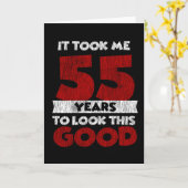 Carte Cadeau d'anniversaire drôle de 55 ans (Fleur jaune)