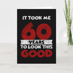 Carte Cadeau d'anniversaire drôle de 60 ans Vintage