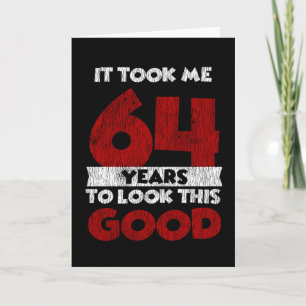 Carte Cadeau d'anniversaire drôle de 64 ans