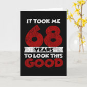 Carte Cadeau d'anniversaire drôle de 68 ans (Fleur jaune)