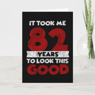 Carte Cadeau d'anniversaire drôle de 82 ans Vintage