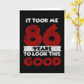 Carte Cadeau d'anniversaire drôle de 86 ans (Fleur jaune)