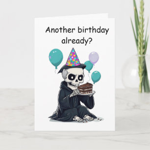 Carte Cadeau d'anniversaire drôle de faucheuse Rim Fauch