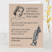 Carte cadeau d'anniversaire elle vous remerciera tous le (Fleur jaune)