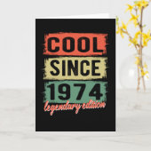 Carte Cadeau d'anniversaire Incroyable depuis 1974 (Fleur jaune)