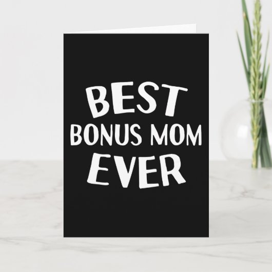Carte Cadeau d'anniversaire Meilleur bonus maman jamais (Devant)
