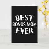 Carte Cadeau d'anniversaire Meilleur bonus maman jamais (Fleur jaune)