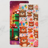 Carte cadeau d'anniversaire personnalisée (Devant / Derrière)