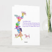 Carte cadeau d'anniversaire pour fille (Dos)