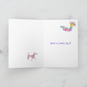 Carte cadeau d'anniversaire pour fille (Intérieur)