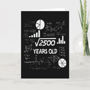 Carte Cadeau d'anniversaire pour professeur de mathémati