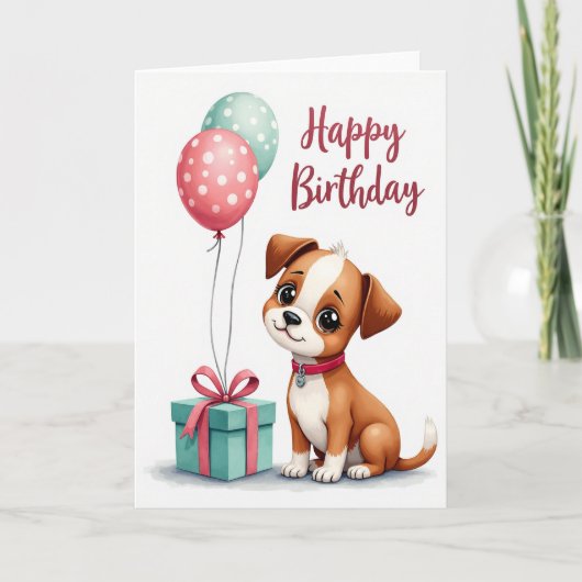 Carte cadeau d'anniversaire sarcelle (Devant)