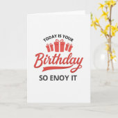 Carte cadeau d'anniversaire scriptée (Fleur jaune)