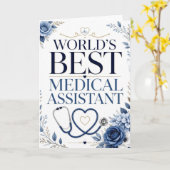 Carte Cadeau d'appréciation de la meilleure assistante m (Fleur jaune)