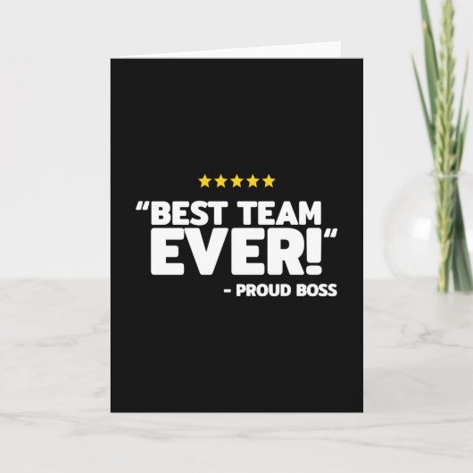 Carte Cadeau d'appréciation de l'employé - Fier chef de  (Devant)