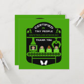 Carte Cadeau d'appréciation et de remerciement pour obst (Devant/Arrière en situation)