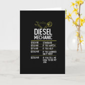 Carte Cadeau d'artisan mécanique Diesel Idée actuelle (Fleur jaune)