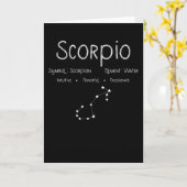 Carte Cadeau d'astrologie de constellation du signe du z (Fleur jaune)