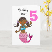 Carte Cadeau de 5e anniversaire pour une fille, mignonne (Fleur jaune)