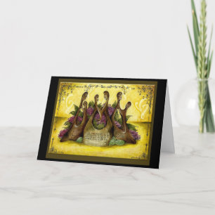 Carte cadeau de 8e anniversaire de mariage en bron