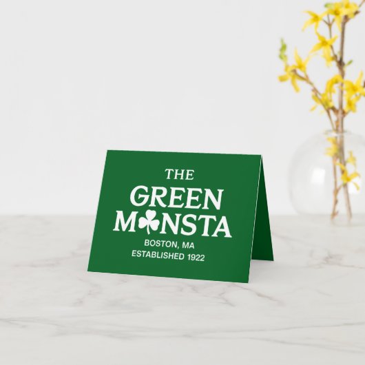 Carte Cadeau de baseball Green Monsta Boston Green Monst (Fleur jaune)