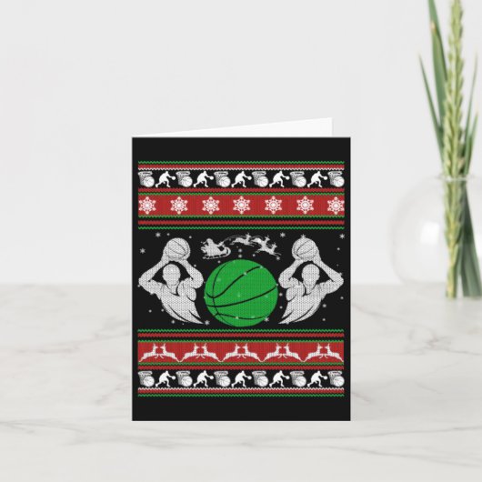 Carte Cadeau de basketball de Noël (Devant)