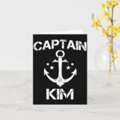 Carte Cadeau de bateau de nom d'anniversaire drôle de ca (Fleur jaune)
