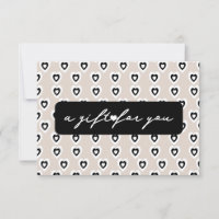 Carte Cadeau de Beauté à Motif Cœur Moderne