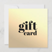Carte cadeau de beauté en or Kraft Faux imprimé si (Devant)