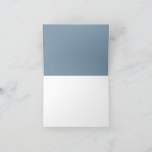 Carte Cadeau de bébé, merci, simple, chambray bleu adora (Intérieur)