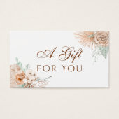 carte cadeau de beige et menthe tropicale (Devant)