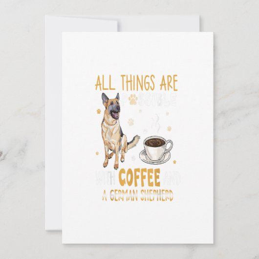 Carte Cadeau de berger allemand chien (Devant)