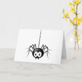 Carte Cadeau de Black Spider Cute Halloween (Fleur jaune)