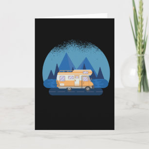 Carte Cadeau de camping-car caravane randonnée camping