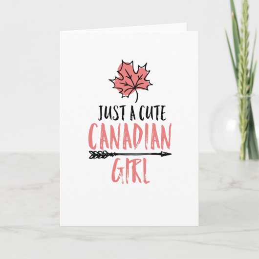 Carte Cadeau de Canadian Girl Canada (Devant)