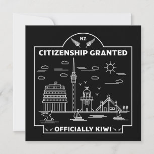 Carte Cadeau de célébration de la citoyenneté néo-zéland