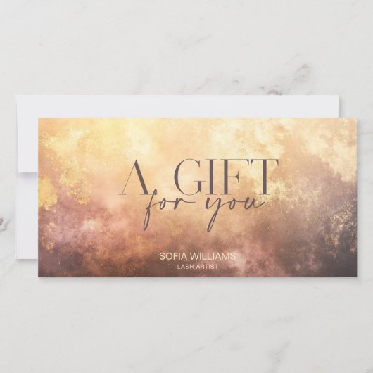 Carte cadeau de certificat Blush Dusty moderne (Devant)