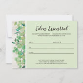 Carte Cadeau de Certificat Botanique en Bois Rusti (Dos)