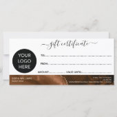 Carte cadeau de certificat de la Terre beige moder (Dos)