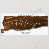 Carte cadeau de certificat de la Terre beige moder (Devant / Derrière)