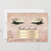 Carte Cadeau de Certificat de Maquillage Confetti Cils O (Devant)