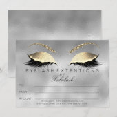 Carte Cadeau de Certificat de Maquillage d'Extension de  (Devant / Derrière)