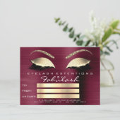 Carte Cadeau de Certificat de Maquillage d'Extension de  (Debout devant)