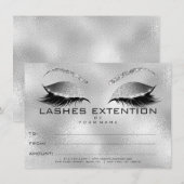 Carte Cadeau de Certificat de Maquillage Extension de Ci (Devant / Derrière)