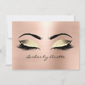 Carte Cadeau de Certificat de Maquillage Luxe Cils Brun  (Dos)