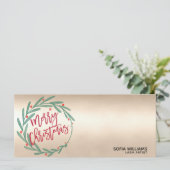 Carte cadeau de certificat de Noël moderne Ajouter (Debout devant)