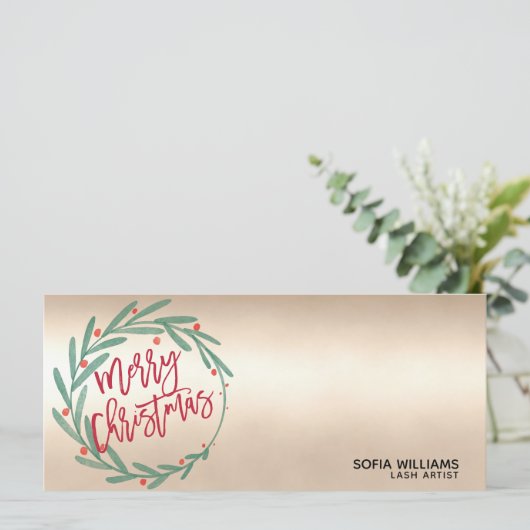 Carte cadeau de certificat de Noël moderne Ajouter (Debout devant)