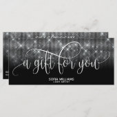 Carte cadeau de certificat moderne et tendance lux (Devant / Derrière)